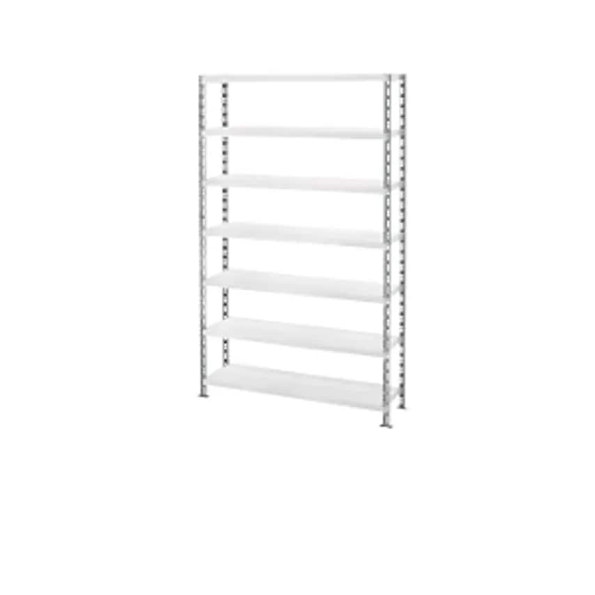 Trestles Wide Span Shelf Unit With Sheet Steel Shelves - Depth 400mm - Standard