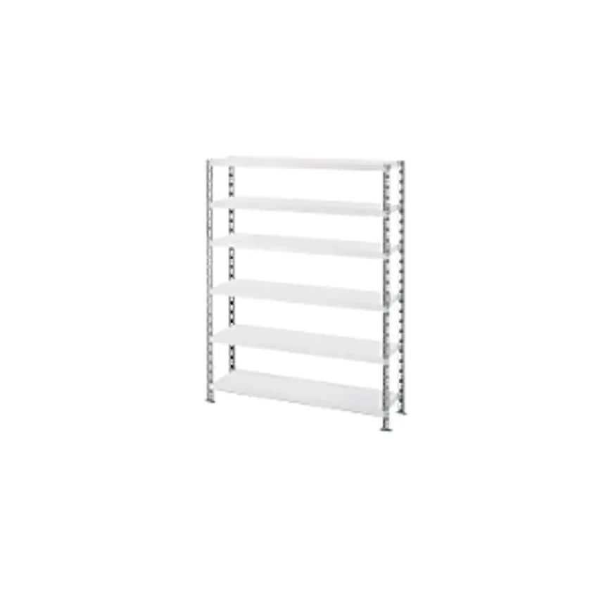 Trestles Wide Span Shelf Unit With Sheet Steel Shelves - Depth 500mm - Standard