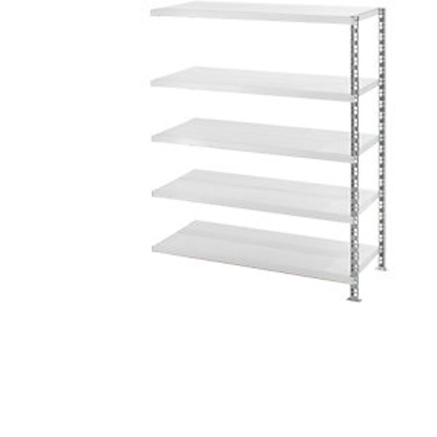 Trestles Wide Span Shelf Unit With Sheet Steel Shelves - Depth 600mm - Extension