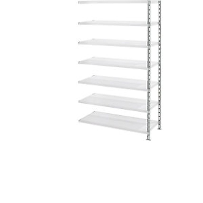 Trestles Wide Span Shelf Unit With Sheet Steel Shelves - Depth 600mm - Extension