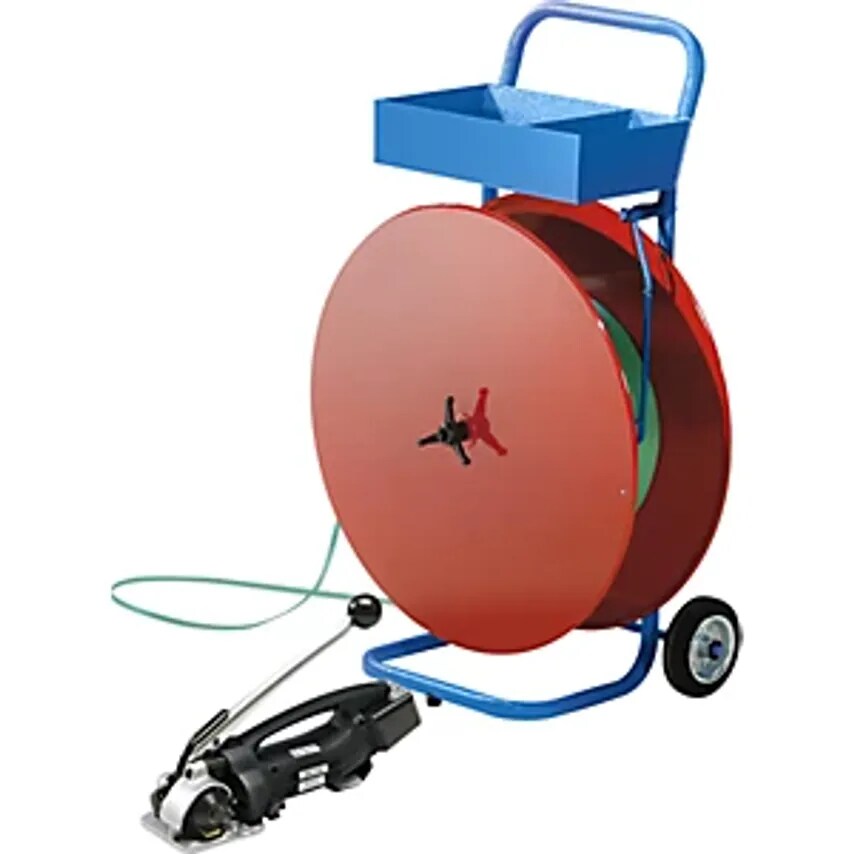 BANHOLZER Strapping Set - PET Strapping - Semi Automatic Tensioning Tool, Mobile
