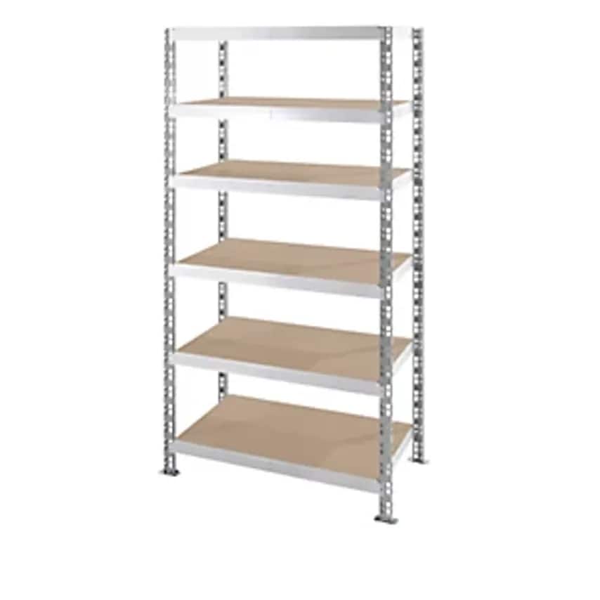 EUROKRAFTpro Universal Boltless Shelving Unit - Chipboard Shelves - HxWxD 1976 X