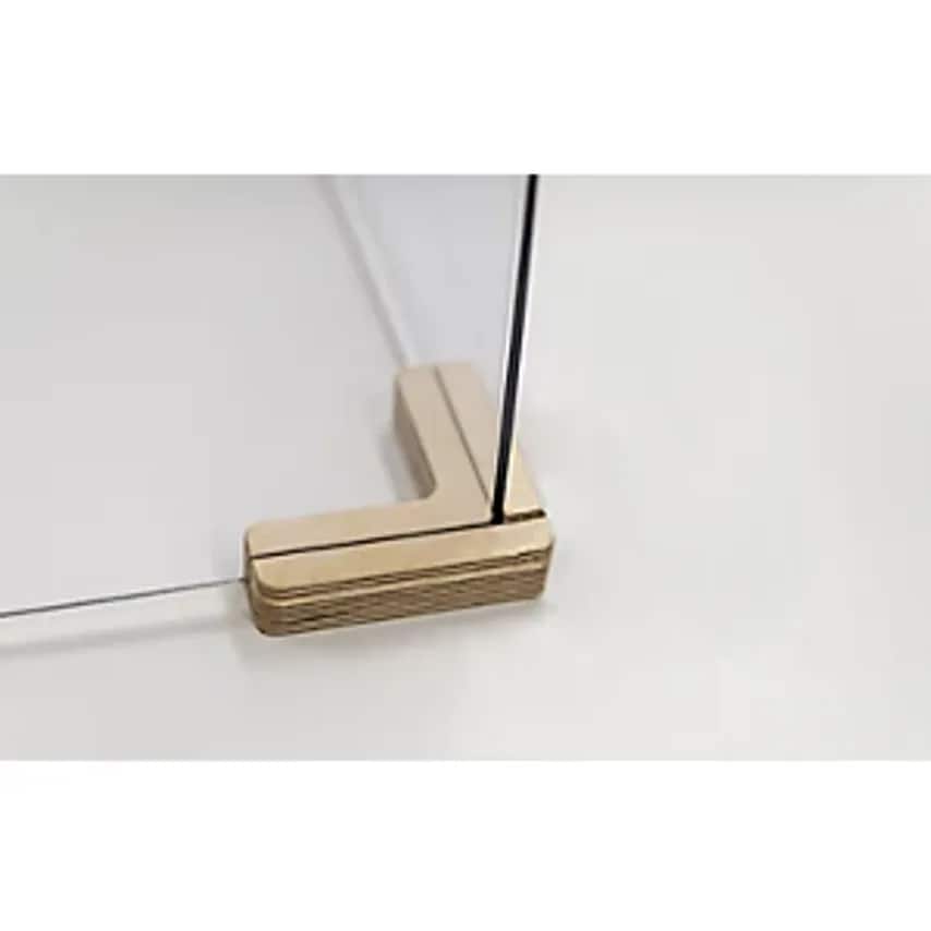 SMIT Foot Connector for Partitions, L-shaped, 2-way, LxWxH 120 X 120- you get 10