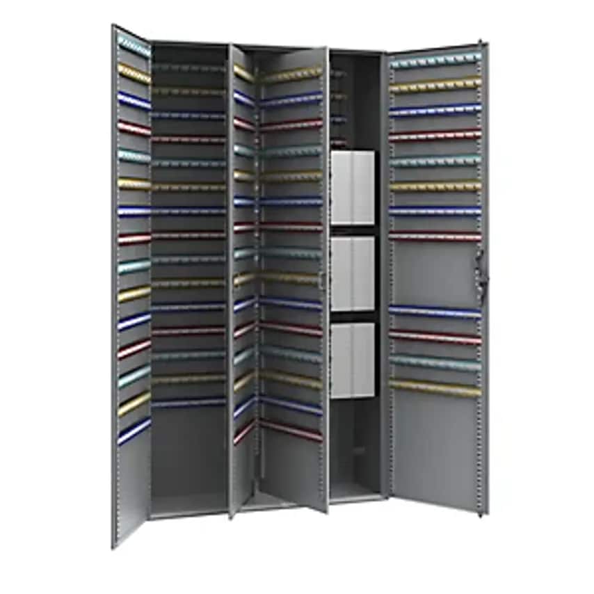 EUROKRAFTpro Key Cabinet, 2-door, HxWxD 1300 X 730 X 250mm, 1170 Hooks