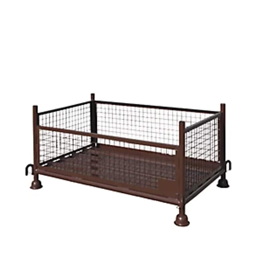 Eichinger Mesh Pallet Stacking Frame, LxWxH 1430 X 870 X 700mm, Chocolate Brown