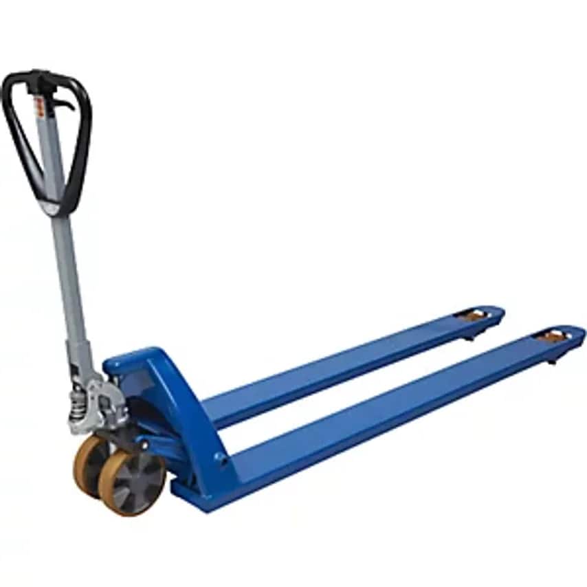 EUROKRAFTpro Pallet Truck, Extra Long, Base Clearance 85mm, Fork Leng- you get 3