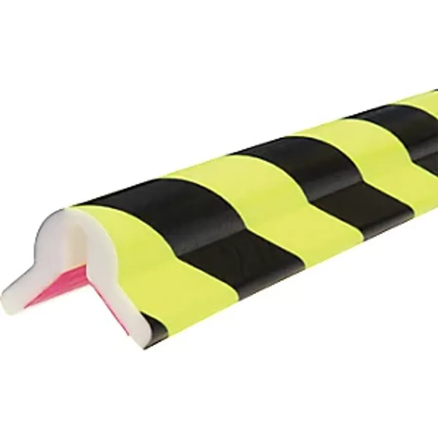 SHG PUR-PROFILE GMBH Knuffi Corner Protection, Type Y, 1 M Piece, Black/Fluoresc
