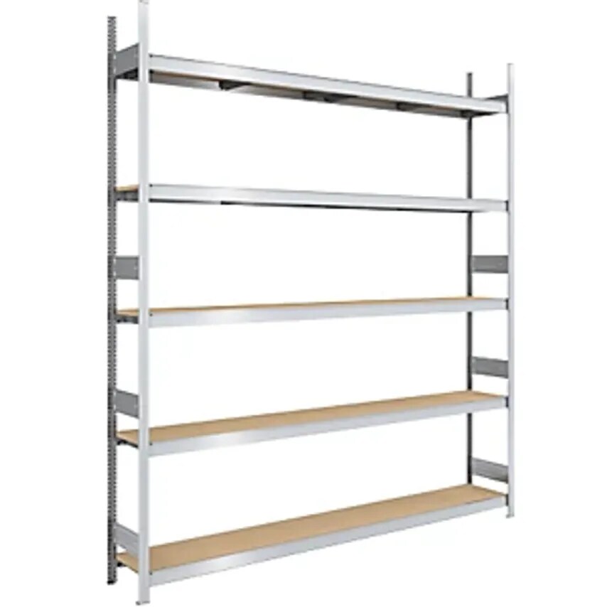 HOFE Wide Span Boltless Shelf Unit Chipboard Panels - Height 3000mm - Width 2500
