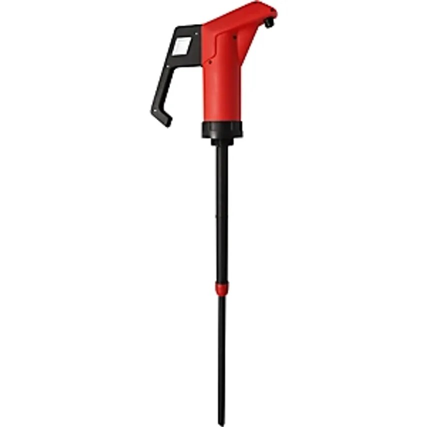 JESSBERGER Canister/drum Hand Pump, For Alkaline Solutions, Red, 0.3 - you get 5