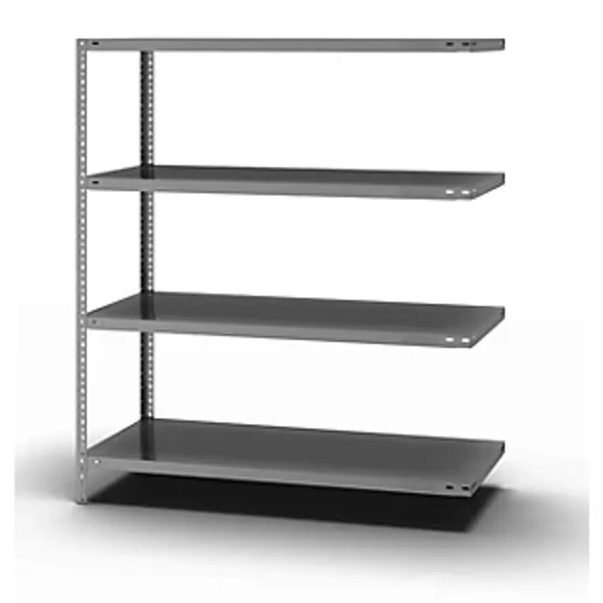 EUROKRAFTpro Bolt-together Shelf Unit - Light Duty - Zinc Plated, Height 1500mm,