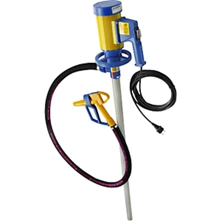 JESSBERGER Electric Drum Pump Set, For Alkaline Solutions, 112 L/min,- you get 2