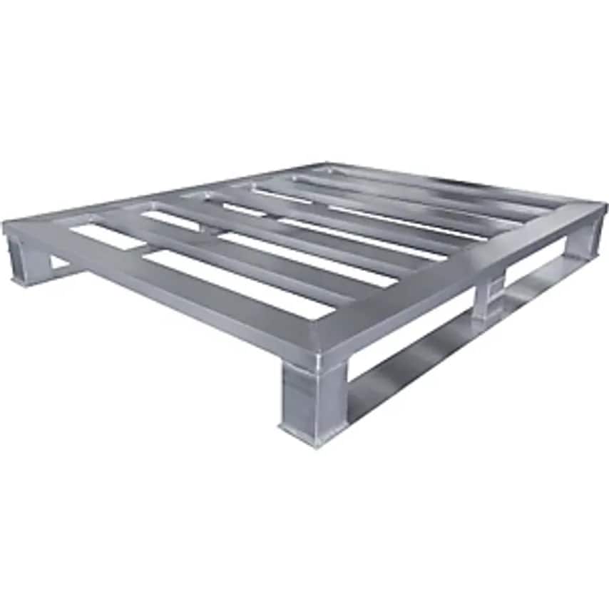 SIMON, EVERS & CO. GMBH Aluminium Flat Pallet, With 2 Runners, LxW 1- you get 10