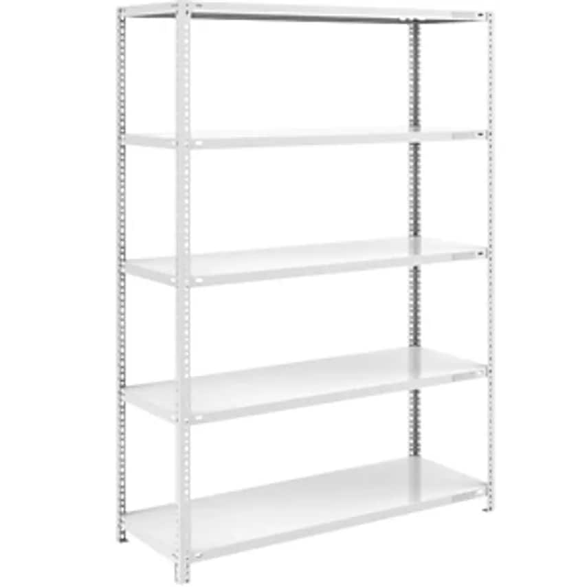 EUROKRAFTpro Bolt-together Shelf Unit - Light Duty - Plastic Coated, Height 2000