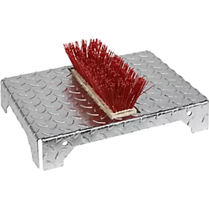 VAR Shoe Cleaner, With Base, Silver