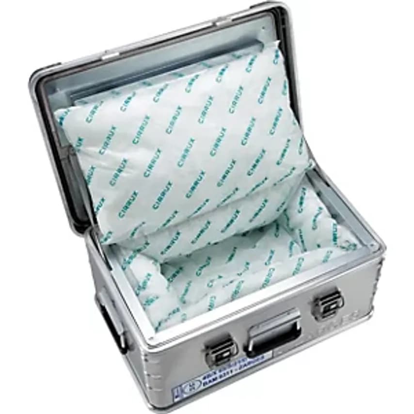 Zarges AKKU SAFE Safety Container, LxWxH 600 X 400 X 250mm, Aluminium- you get 2