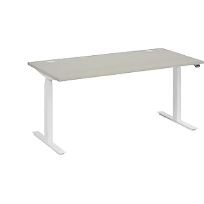 FM BOTTOM-UP White Desk, WxD 1800 X 900mm, Light Grey