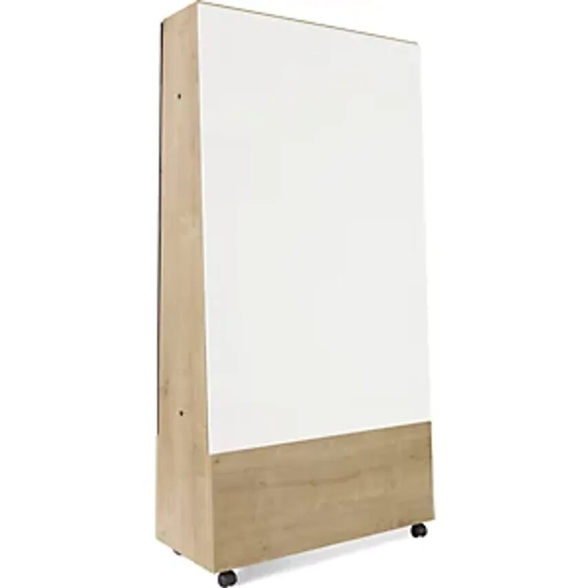 ROCADA NATURAL Mobile Whiteboard, BASIC Version - Sheet Steel, Painted, Board Wx