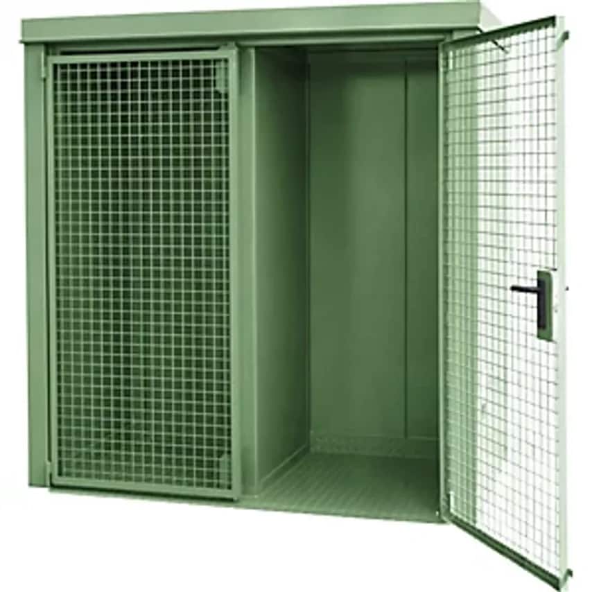 EUROKRAFTpro Gas Cylinder Container With Divider, Fire Resistant, For 28 Cylinde