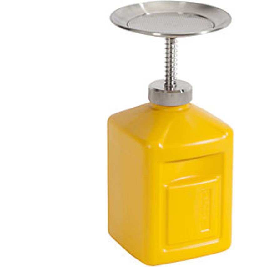 DENIOS Plunger Can, Yellow Polyethylene, Capacity 1 L- you get 5