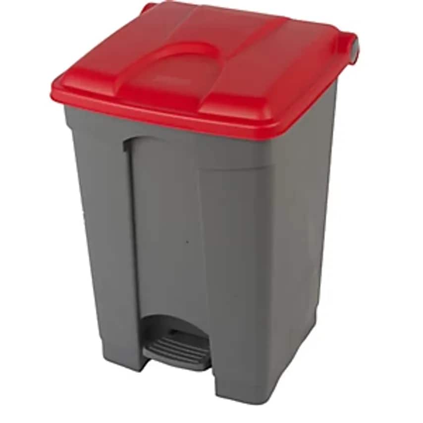 EUROKRAFTpro Pedal Waste Collector, Capacity 45 L, WxHxD 410 X 600 X 400mm, Grey