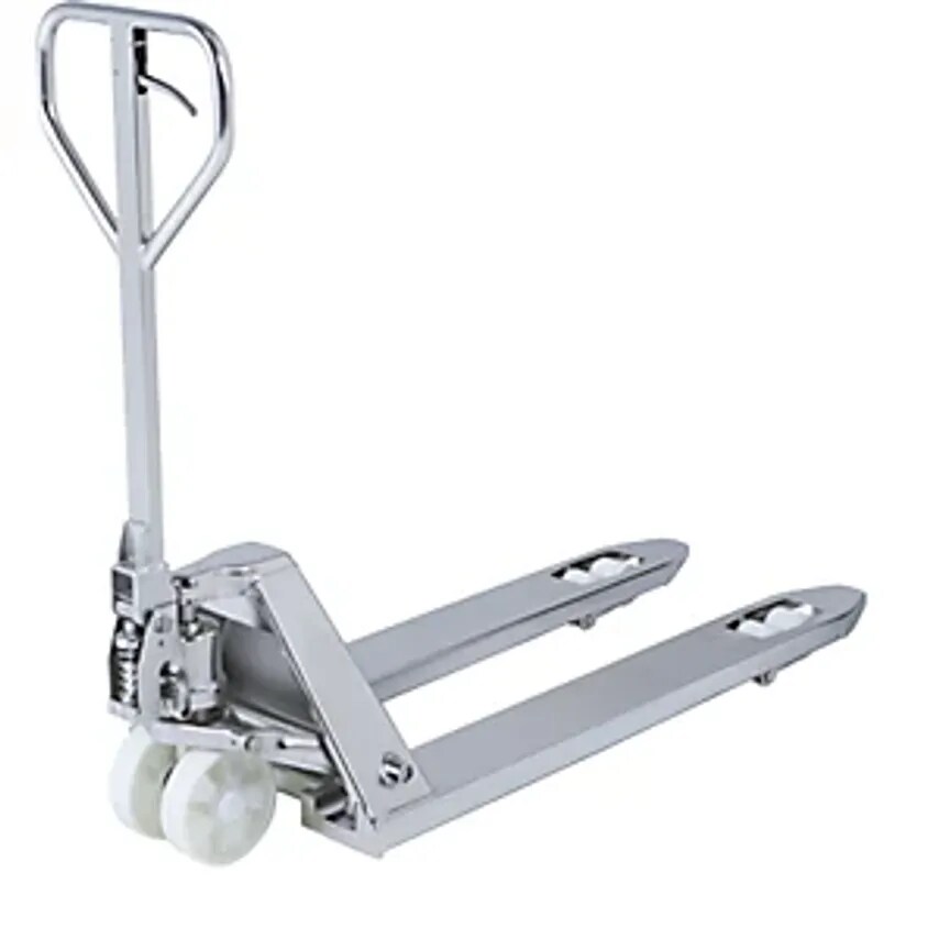 EUROKRAFTpro Stainless Steel Pallet Truck, Tandem Fork Roller- you get 3