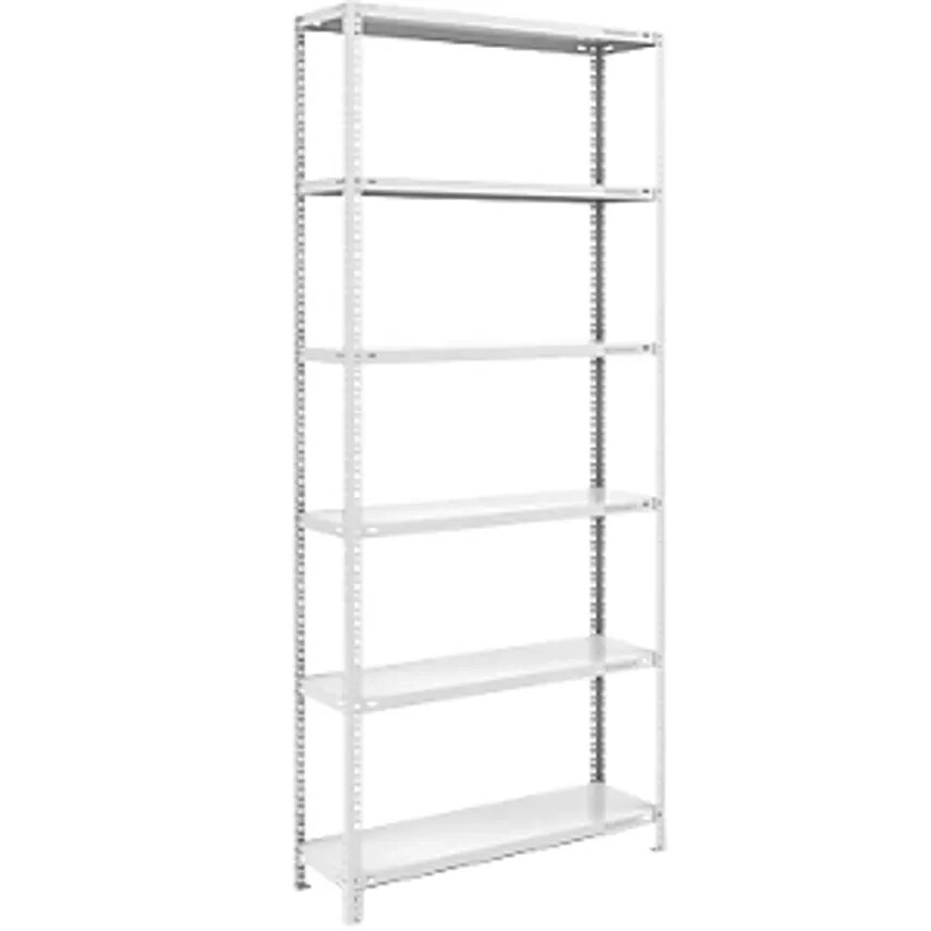 EUROKRAFTpro Bolt-together Shelf Unit - Light Duty - Plastic Coated, Height 2500