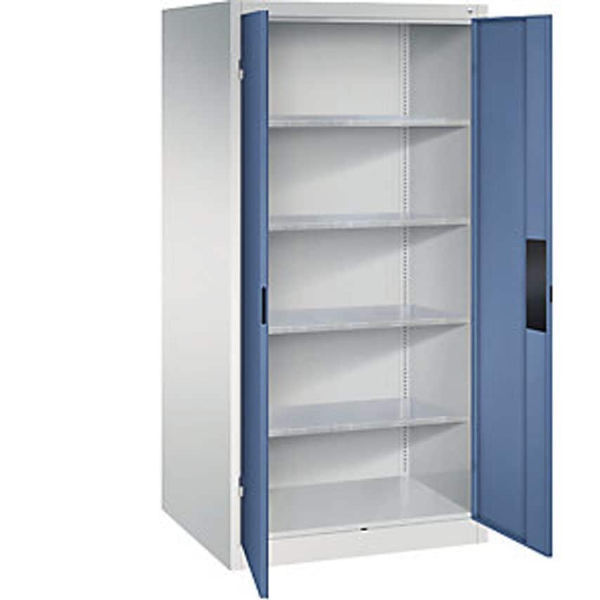 C&P Heavy Duty Workshop Cupboard, Width 930mm, Depth 800mm, Distant Blue Door