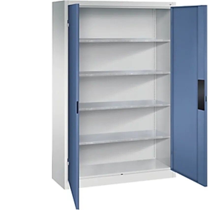 C&P Heavy Duty Workshop Cupboard, Width 1200mm, Depth 400mm, Distant Blue Door