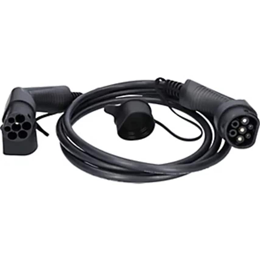 KS Tools Efuturo Straight Charging Cable, Type 2 Socket To Type 2 Plug, Single P