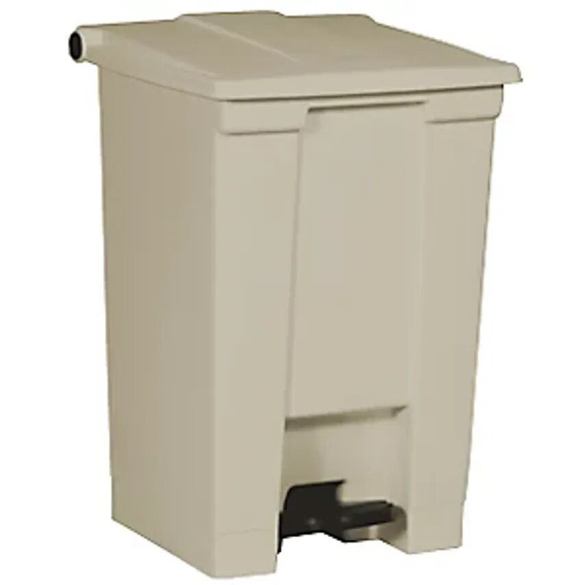 VEPA BINS Industrial Pedal Bin, Capacity 45 L, Beige- you get 3