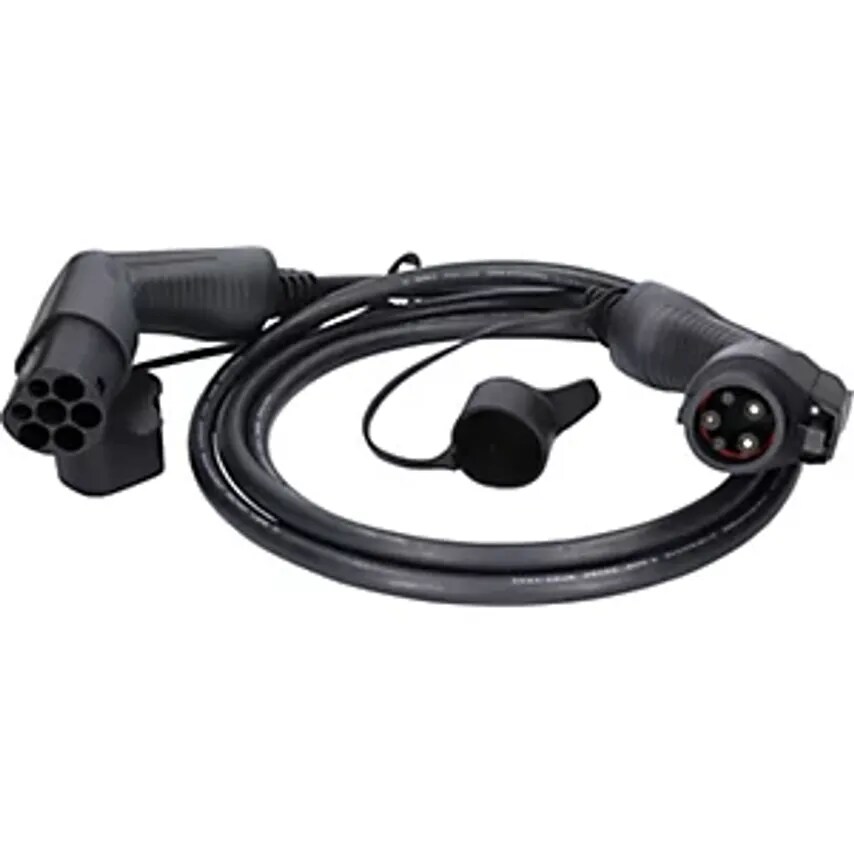 KS Tools Efuturo Straight Charging Cable, Type 2 Socket To Type 1 Plug, Single P