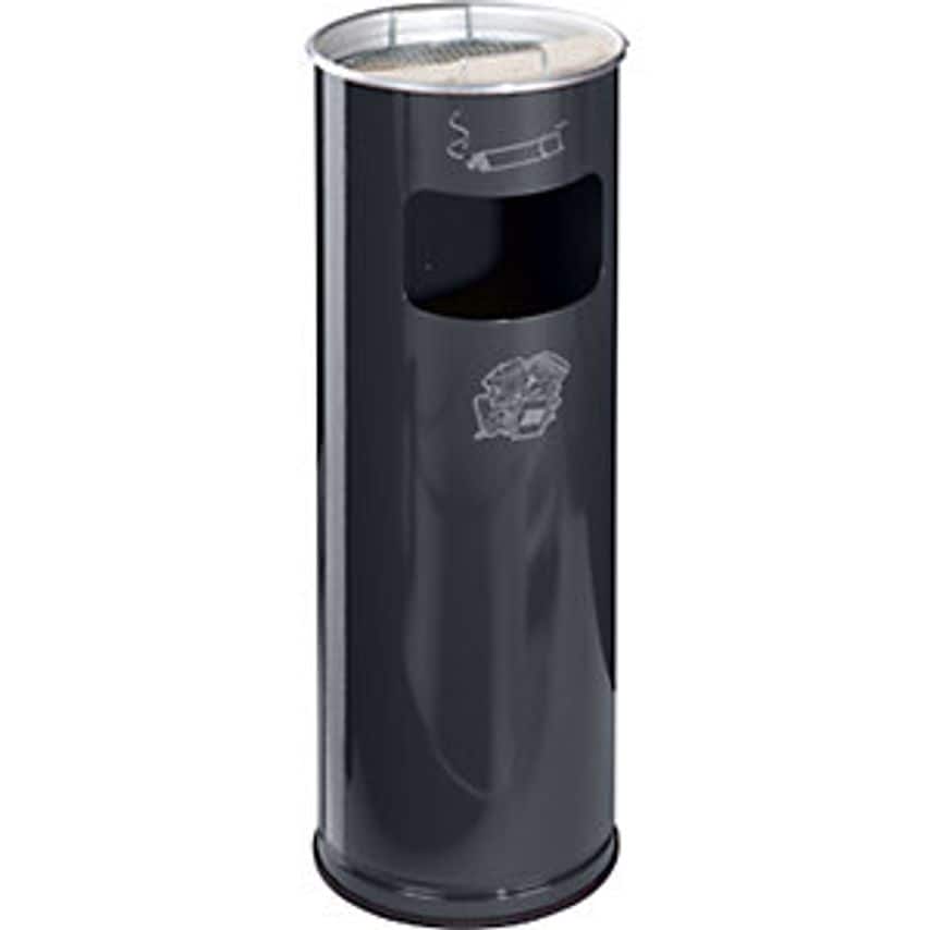VAR Combination Ashtray, Capacity 17 L, Hx660 X 230mm, Sheet Steel, Charcoal