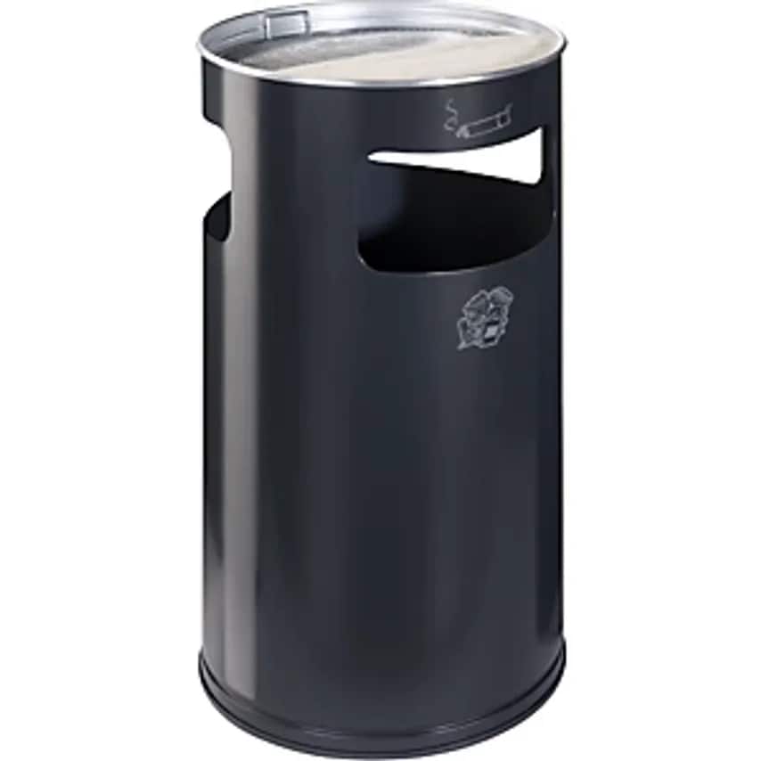 VAR Combination Ashtray, Capacity 69 L, Hx760 X 420mm, Sheet Steel, Charcoal