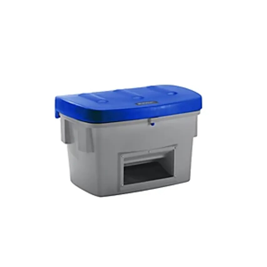 EUROKRAFTpro Universal/Grit Container, With Dispenser Opening, 200 L, Blue Lid