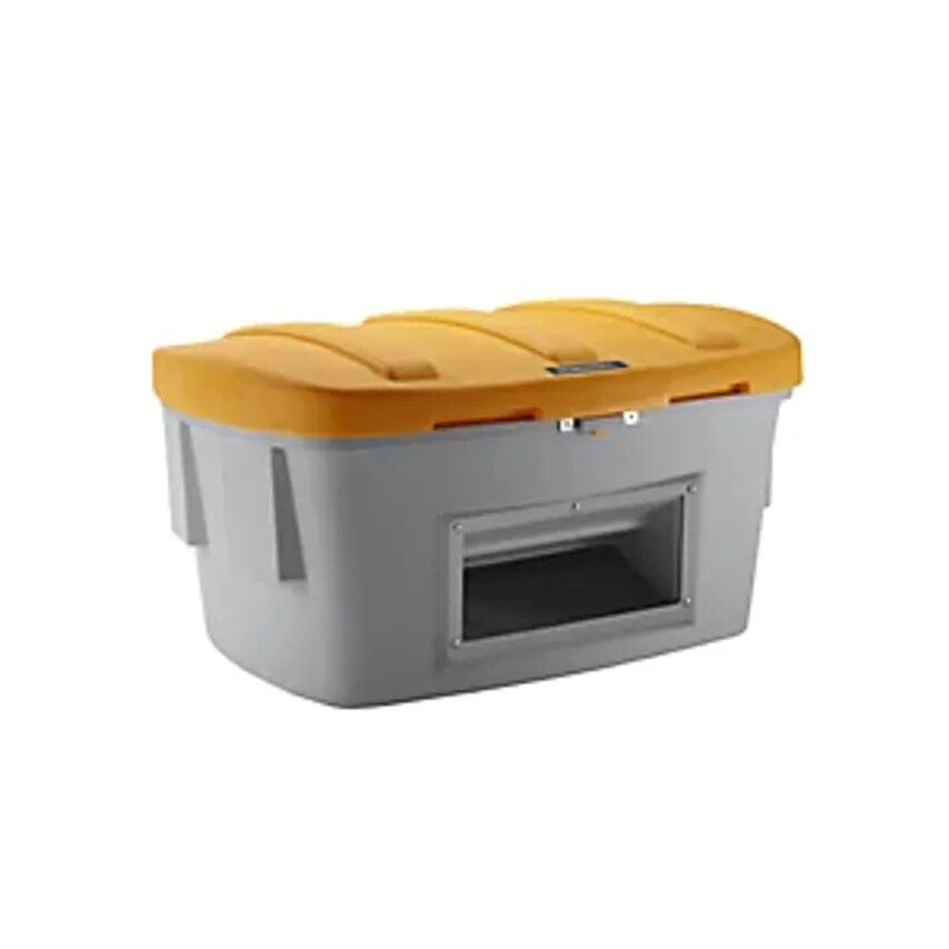 EUROKRAFTpro Universal/Grit Container, With Dispenser Opening, 1000 L, Orange Li