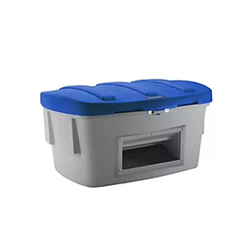 EUROKRAFTpro Universal/Grit Container, With Dispenser Opening, 1000 L, Blue Lid