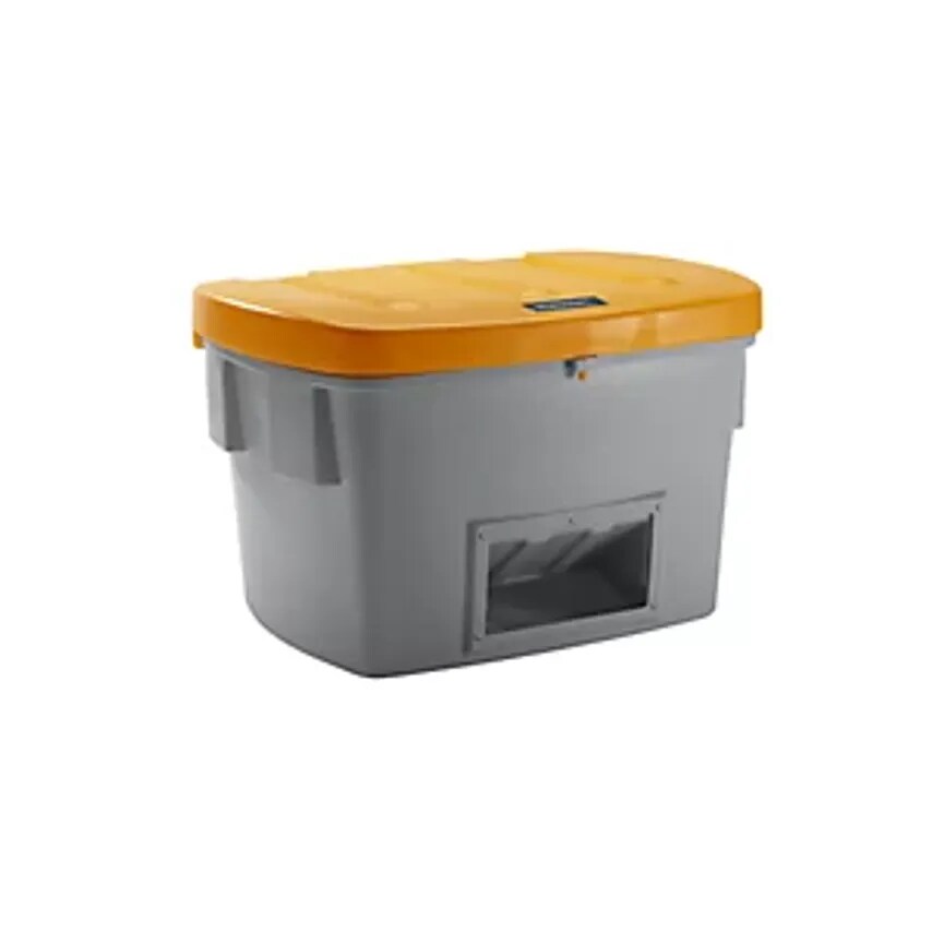 EUROKRAFTpro Universal/Grit Container, With Dispenser Opening, 700 L, Orange Lid