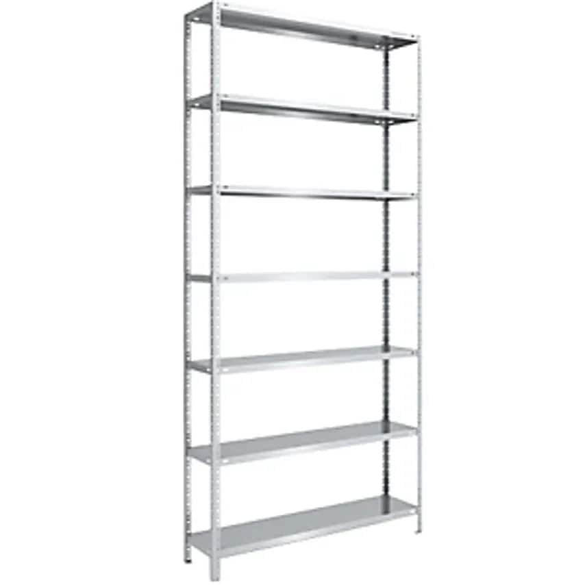 EUROKRAFTpro Bolt-together Storage Shelving - Zinc Plated - Height 3000mm, Width