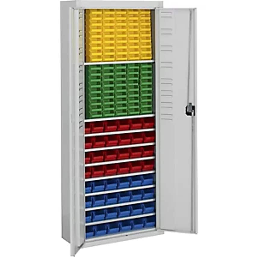 MAUSER Storage Cupboard - HxWxD 1740 X 680 X 280mm - With Open Fronted Storage B
