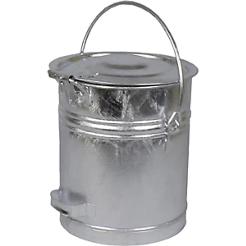 RENNER 761626 Sheet Steel Bin with Hinged Lid, Capacity 20 L, H X 340- you get 5