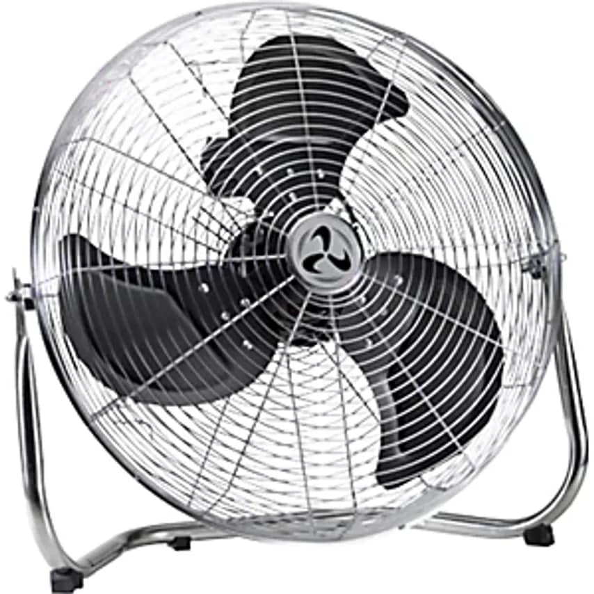 CASAFAN Floor Fan With Carrying Handle, Chrome Plated Steel, 3-speed,- you get 3