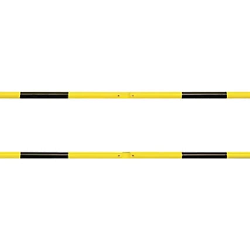Moravia Railing System, Cross Pipe 60mm, Yellow/Black, Length 1500mm