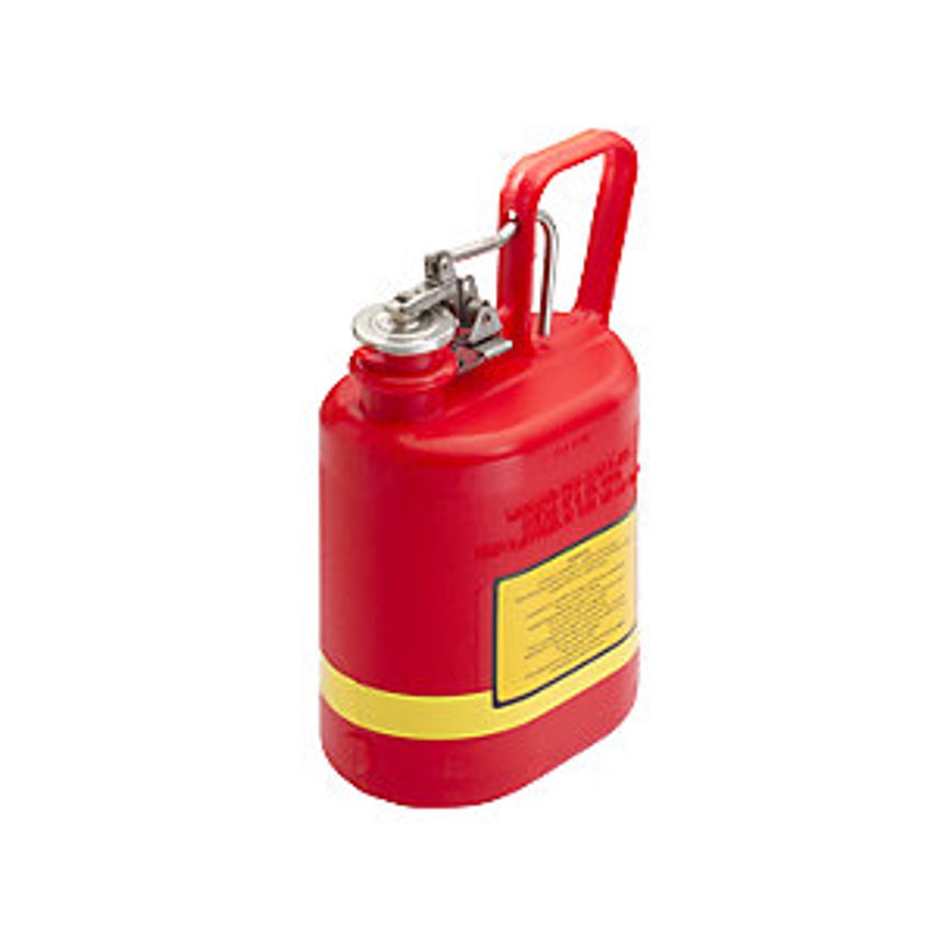 Justrite PE Safety Container, Capacity 4 L, Red