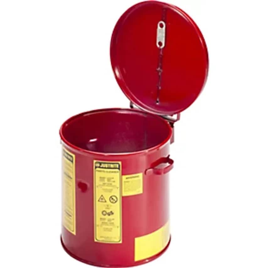 Justrite Cleaning And Immersion Container, Sheet Steel, Zinc Plated And Painted,