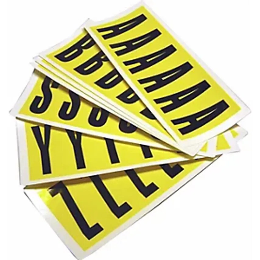 Beaverswood Character Set, Height X Width 90 X 38mm, Self-Adhesive Letters A - Z