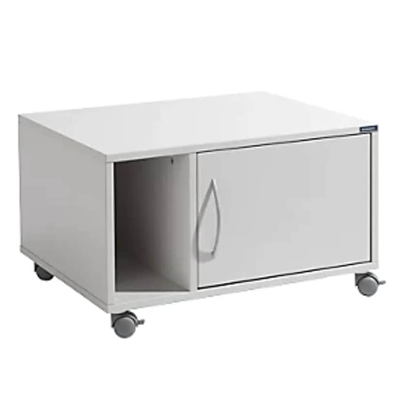 EUROKRAFTpro Base Cupboard, Mobile, HxWxD 425 X 700 X 570mm, Light Grey RAL 7035