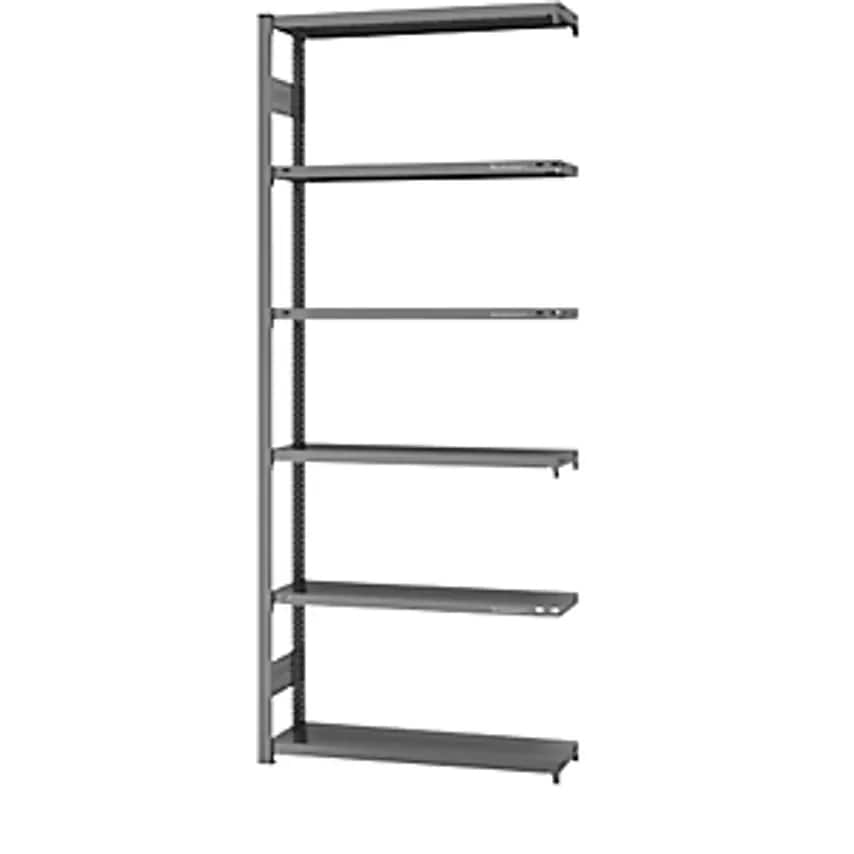 EUROKRAFTpro Boltless Shelving Unit System - Zinc Plated - Height 2500mm, Extens