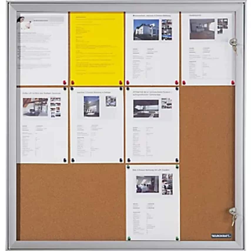 EUROKRAFTpro Display Case With Hinged Door, External WxHxD 742 X 1005 X 33mm, Co