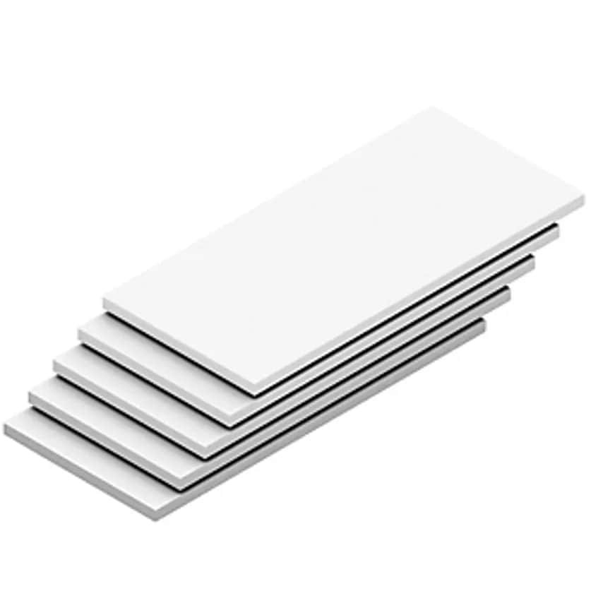 HOFE Shelf, Width 1300mm, Pack Of 5, Depth 600mm, Max. Load 125 Kg, Grey