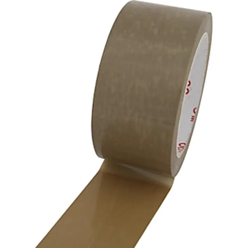 HADE PVC Packing Tape, Standard, Pack Of 36 Rolls, Brown, Tape Width 50mm